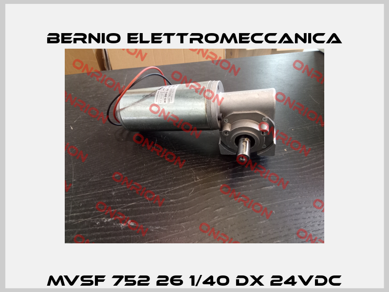MVSF 752 26 1/40 DX 24vdc BERNIO ELETTROMECCANICA