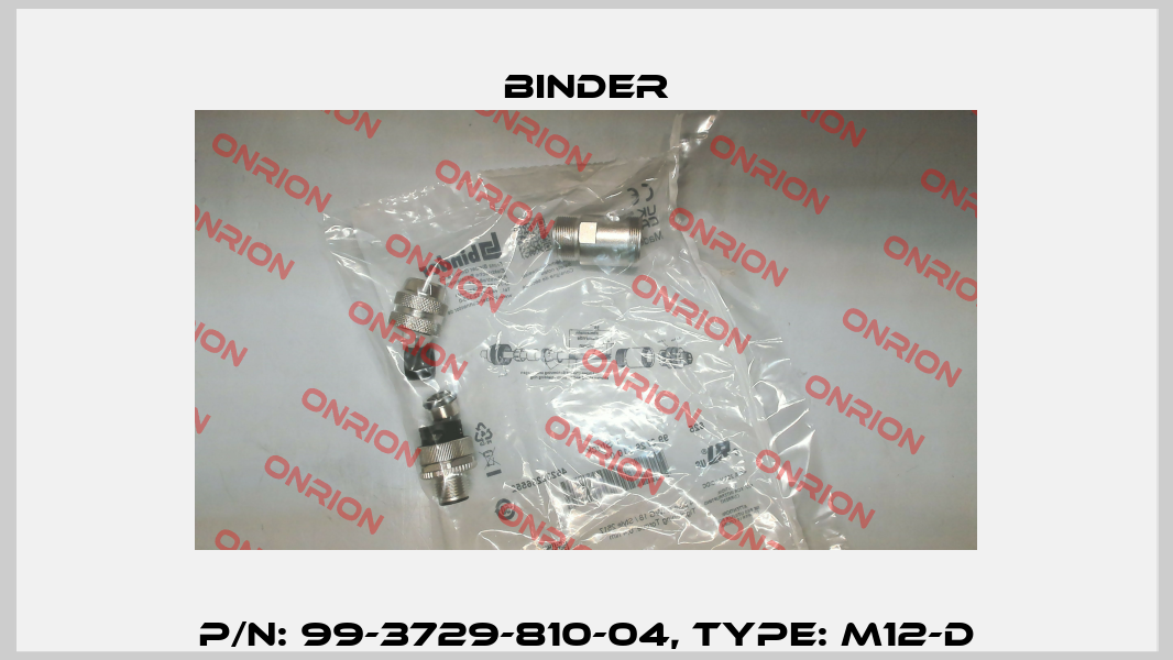 P/N: 99-3729-810-04, Type: M12-D Binder