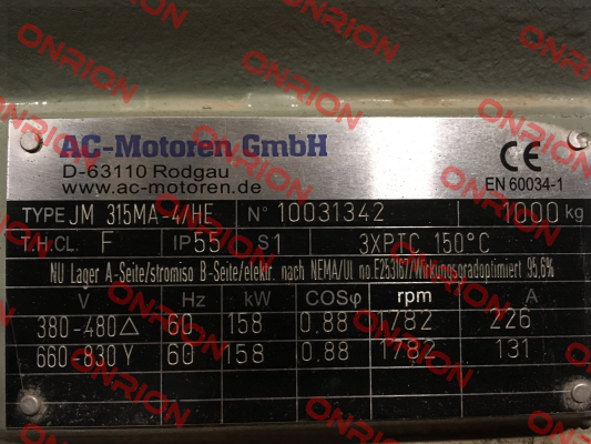 ACM 315 MA-4/PHE AC Motoren