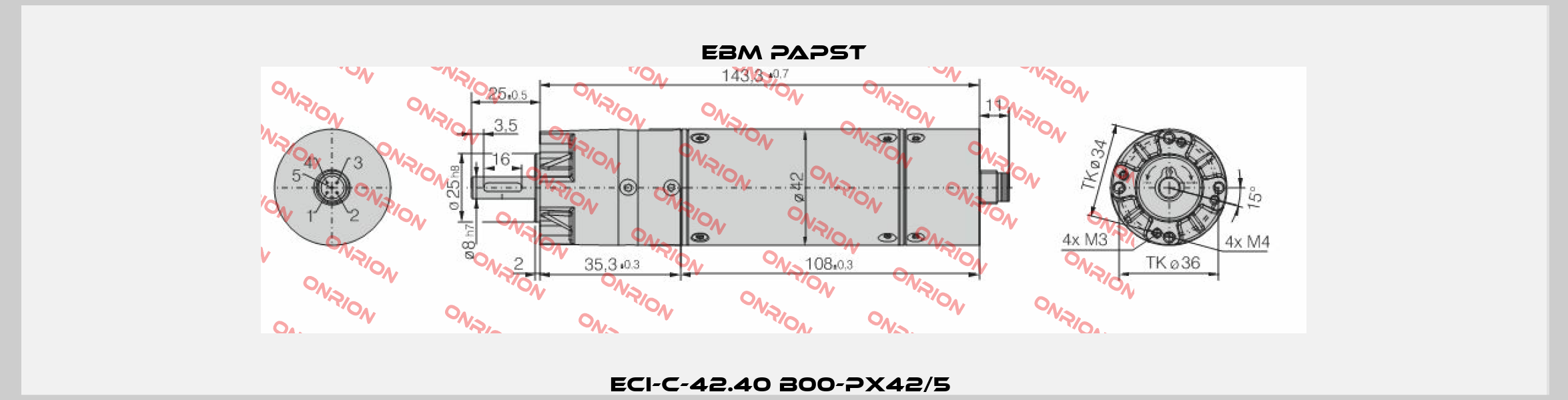 ECI-C-42.40 B00-PX42/5  EBM Papst