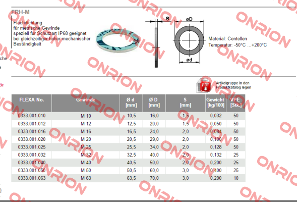 333001020 (1 x 25pcs.)  Flexa