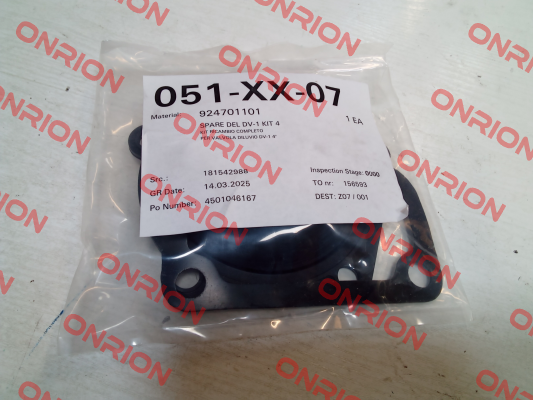 J999 / KIT FOR VALVE DV-1 4'' Grinnell