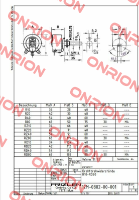 R40-1.0K/50Watt Frizlen