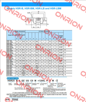 HSR55B2SSCOFMS+1740LFE-II  THK