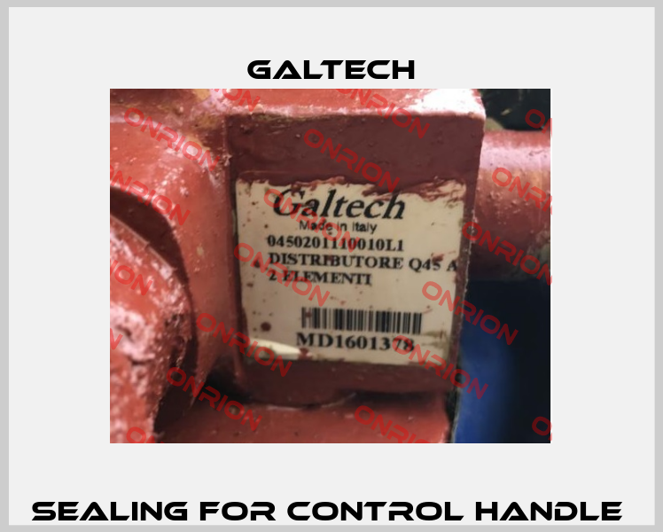 sealing for control handle  Galtech