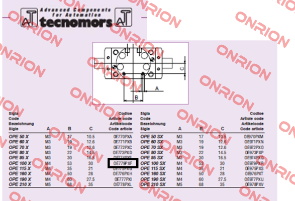 OPE100X  Tecnomors