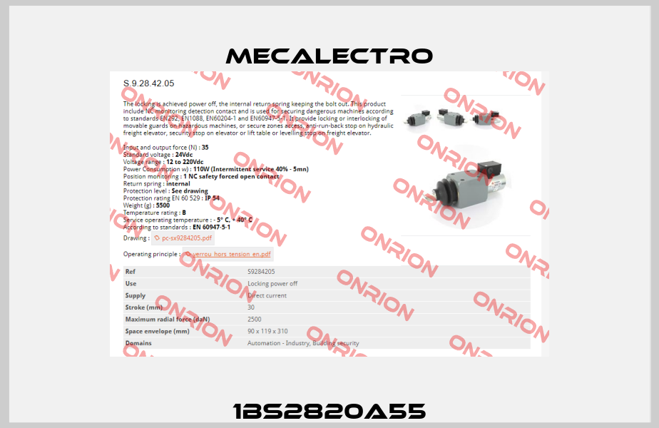 1BS2820A55 Mecalectro