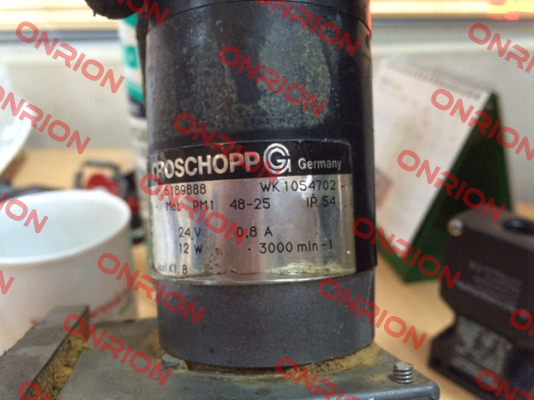 TYP: PM1 48-25, 24 V DC, 3000 U, 12 W, B14, IP54, MOTOR GEWICKELT NACH WK 1054702 - OEM Groschopp