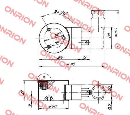 GTA040.524001 24V DC  HAHN-MAGNET (Kendrion)