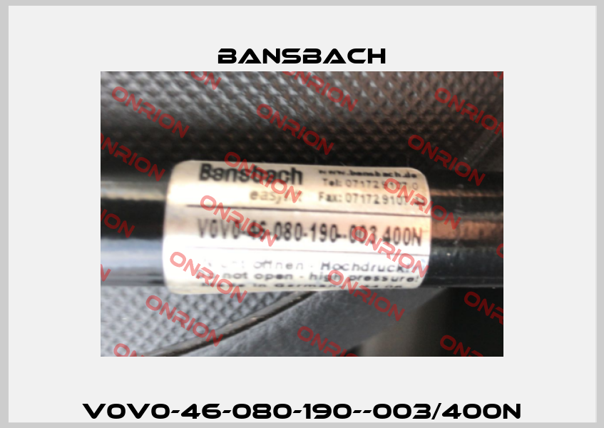 V0V0-46-080-190--003/400N Bansbach