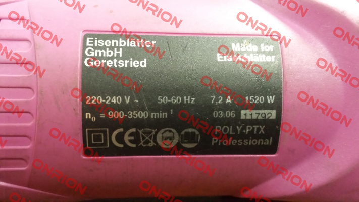 POLY-PTX 500  REPLACED BY  PTX 800 Eisenblätter