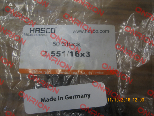 Z551 16x3 Hasco