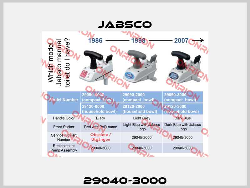 29040-3000 Jabsco