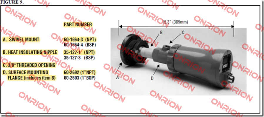 76090000 NPT 3/8" Fireye