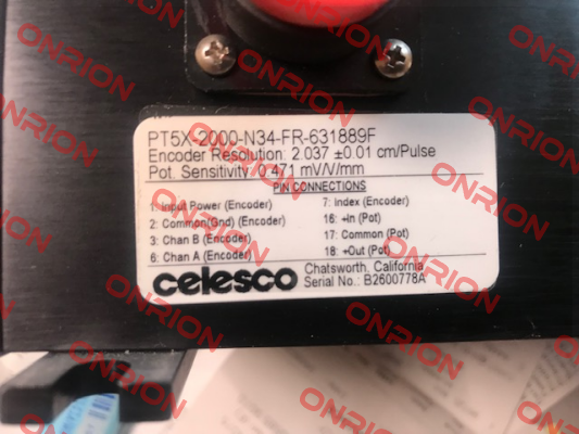 PT5X-2000-N34-FR-631889F / 23106 Celesco