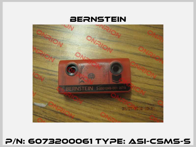 P/N: 6073200061 Type: ASI-CSMS-S Bernstein