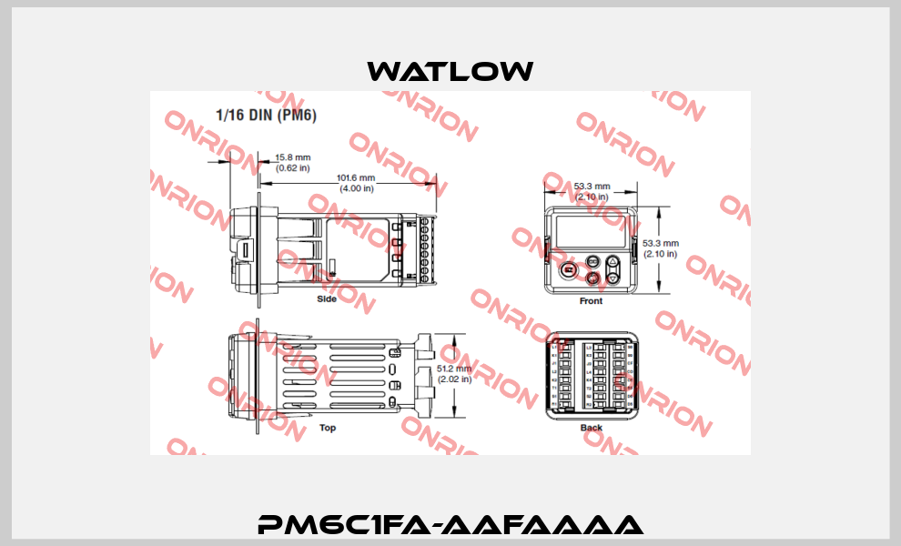 PM6C1FA-AAFAAAA Watlow