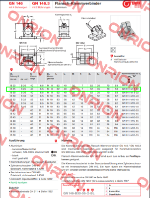 146-B25-40-2-BL Elesa Ganter