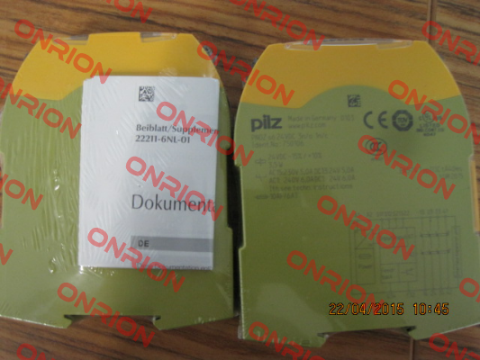 p/n: 750106, Type: PNOZ s6 24VDC 3 n/o 1 n/c Pilz