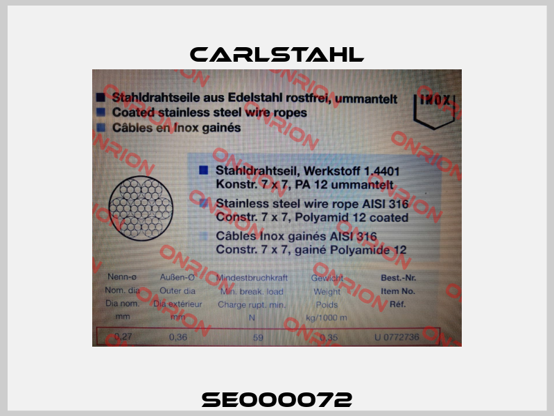 SE000072 Carlstahl