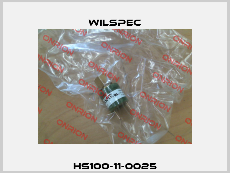 HS100-11-0025 Wilspec