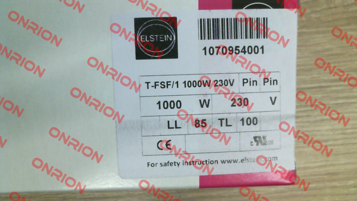 1070954001 / T-FSF/1 1000W 230V Elstein