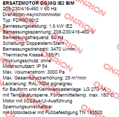 DG38Q IE2 BIM (FDR80-90/2)  Dietz-Motoren