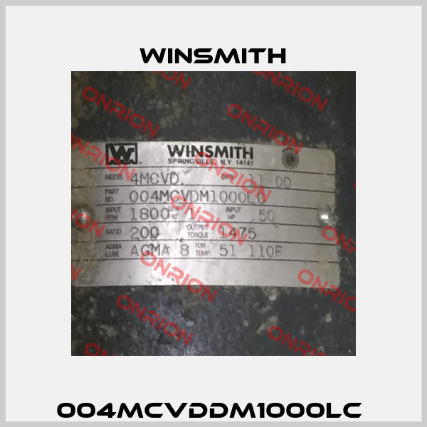 004MCVDDM1000LC  Winsmith