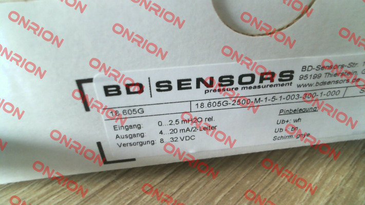 18.605G-2500-M-1-5-1-003-300-1-000 Bd Sensors