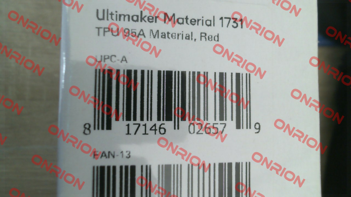 TPU 95A 2.85MM RED 750GR FILAMENT Ultimaker