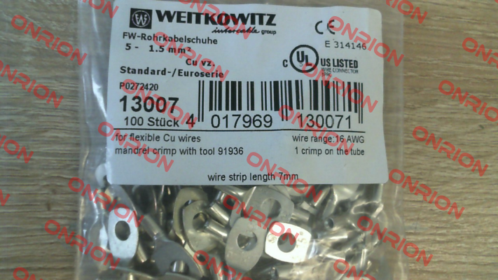 13007(1 pack 100 pcs) WEITKOWITZ