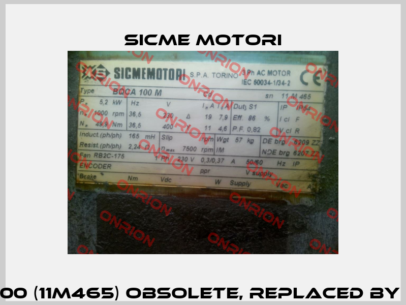 BQCa 100 M – 416 / 200 (11M465) Obsolete, replaced by PM3246200100094  Sicme Motori