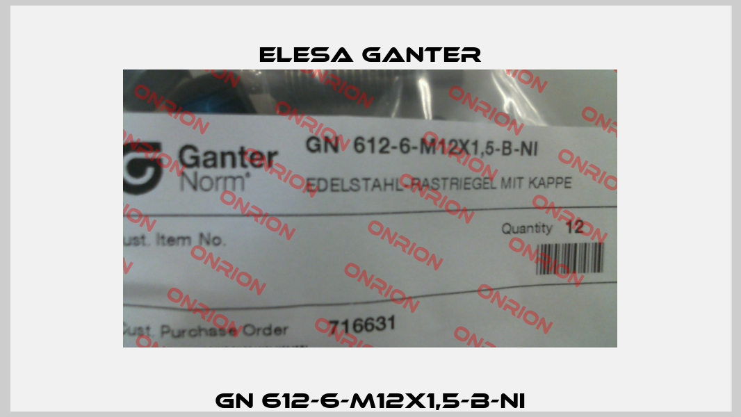 GN 612-6-M12X1,5-B-NI Elesa Ganter