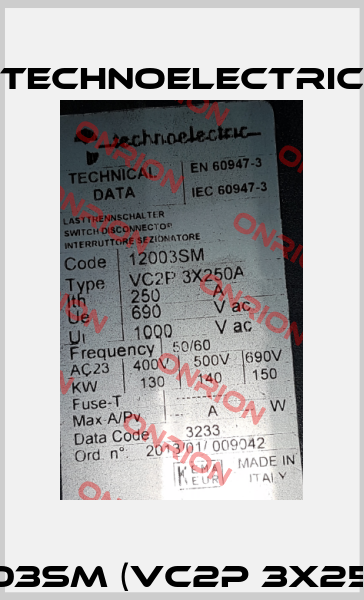 12003SM (VC2P 3X250A) Technoelectric