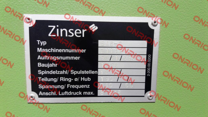 N 101 51 000 1-455.00.0048  Zinser