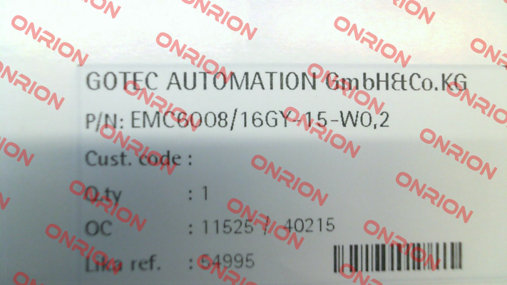 EMC608/16GY-15-W0,2 Lika