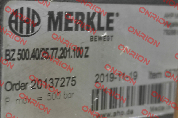 057032 / BZ 500.40/25.77.201.100 Z Merkle