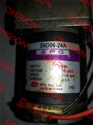 S6D06-24A Spg Motor