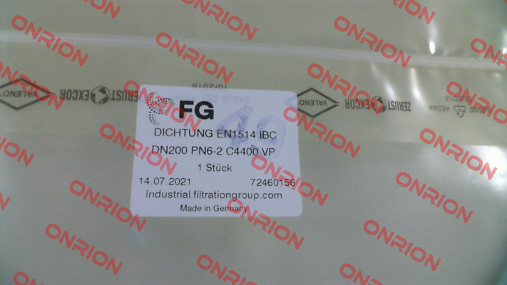 Gasket EN1514 IBC DN200 MAHLE