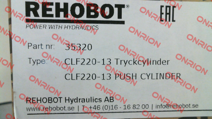 p/n: 35320, Type: CLF220-13 Rehobot