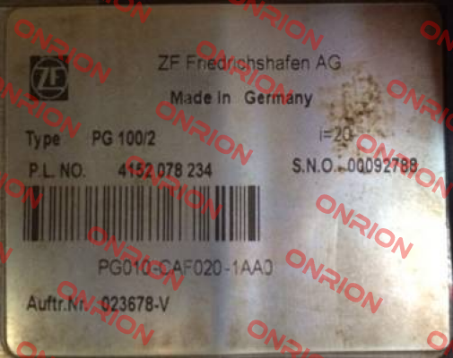 PG 100/2  ZF Friedrichshafen