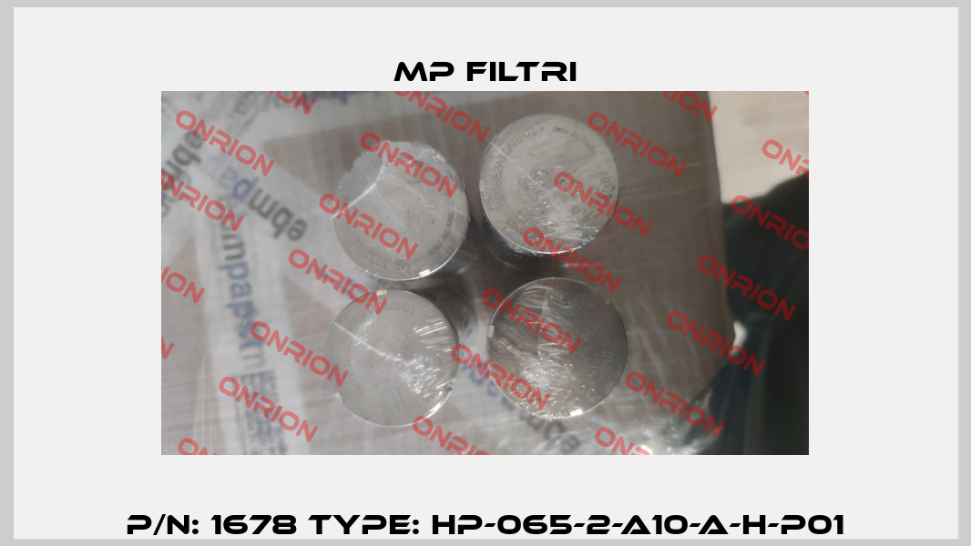 P/N: 1678 Type: HP-065-2-A10-A-H-P01 MP Filtri
