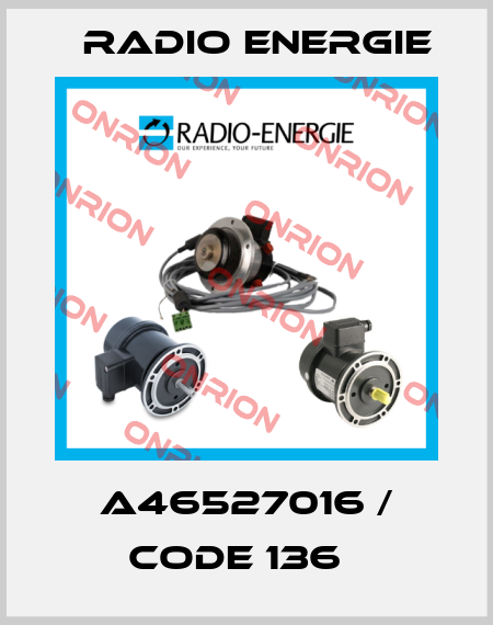 A46527016 / Code 136   Radio Energie