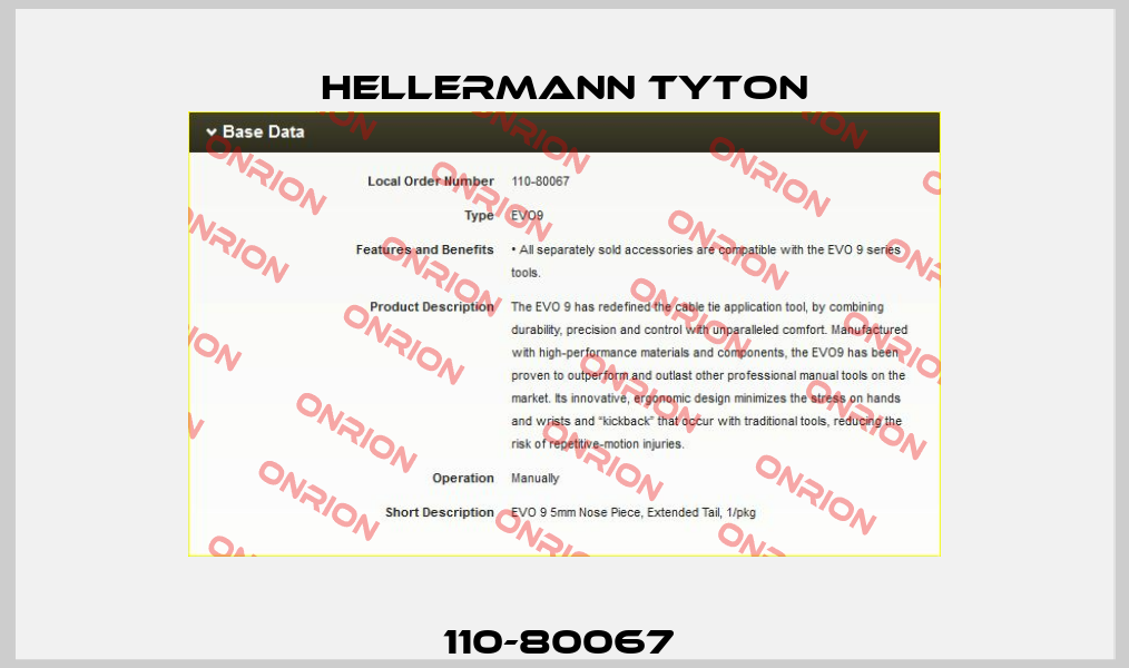 110-80067  Hellermann Tyton