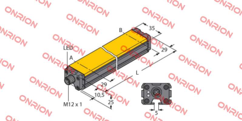 LI1000P1-Q25LM1-LIU5X3-H1151 Turck