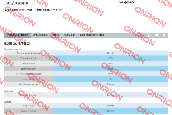 BX10S/00-ABVE80 Micro Detectors / Diell