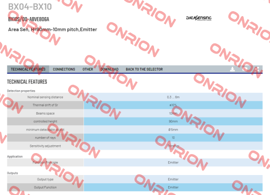 BX10S/00-ABVE806A Micro Detectors / Diell