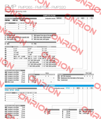 FMP-065-1-B-A-G1-A25-N-P01 MP Filtri