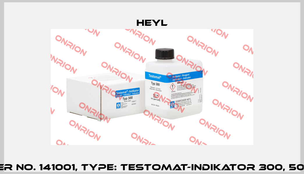 Order No. 141001, Type: Testomat-Indikator 300, 500 ml Heyl