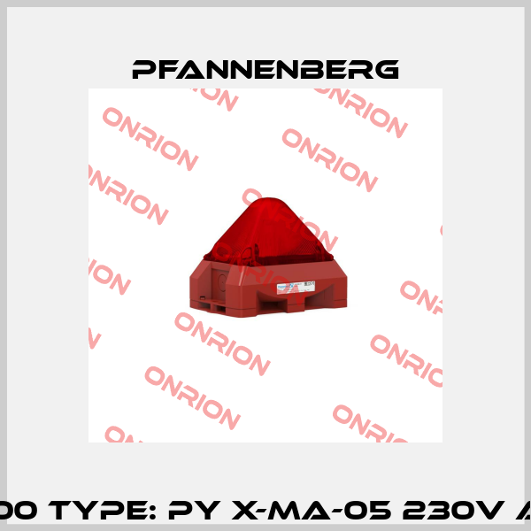 P/N: 21554105000 Type: PY X-MA-05 230V AC RD RAL3000 Pfannenberg